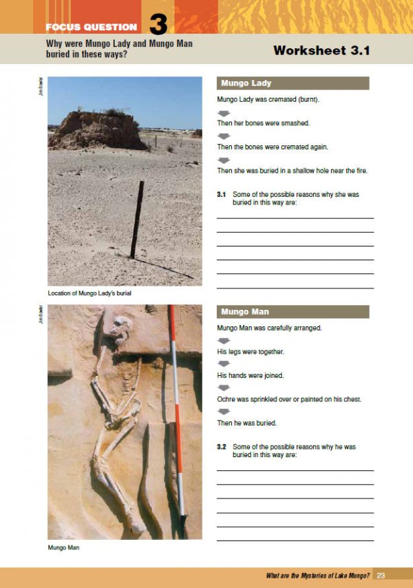 What are the mysteries of Lake Mungo? Year 7 - Image 5