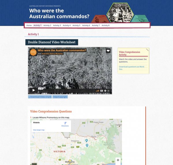Who were the Australian commandos? Year 10 - Image 4