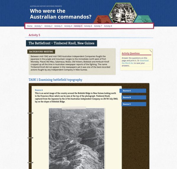 Who were the Australian commandos? Year 10 - Image 5