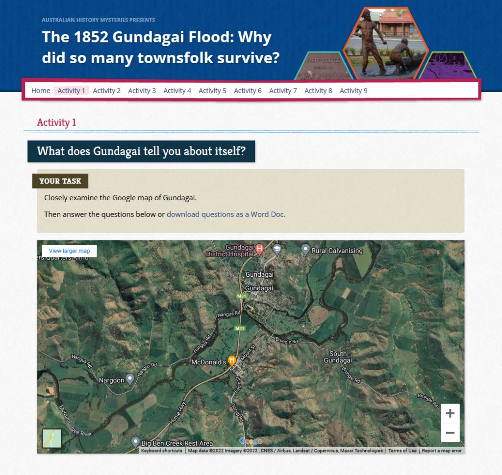 The 1852 Gundagai Flood Australian History Mysteries